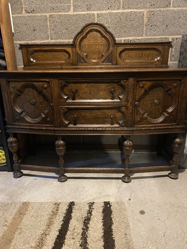 Antique 1920s jacobean oak - antique,