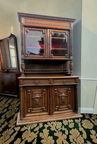 Antique carved oak - antique,