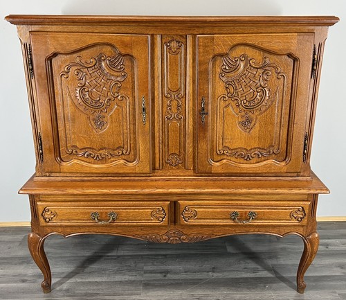 Cabinet vintage french louis - cabinet,