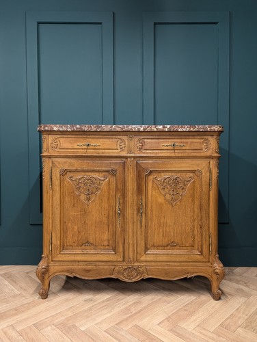 Carved oak french sideboard - carved,