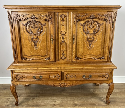 Cabinet vintage french louis - cabinet,