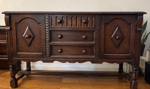 1920s 30s jacobean style oak - 1920s-30s,