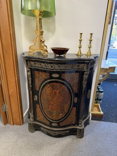 Boulle marble console french - boulle,